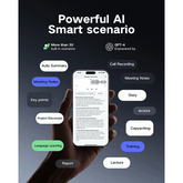 Ovolaptics AI Voice Recorder Pen with smart scenario meeting,lecture, calling recording